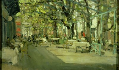 Café en Yalta, 1905 de Konstantin Alekseevich Korovin